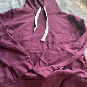 maroon sweatshirt